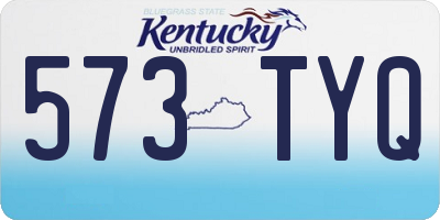 KY license plate 573TYQ