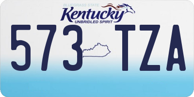 KY license plate 573TZA