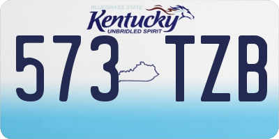 KY license plate 573TZB