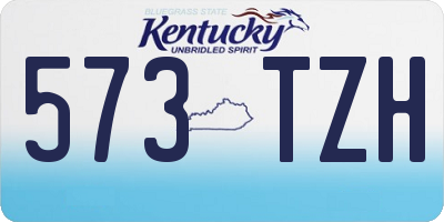 KY license plate 573TZH