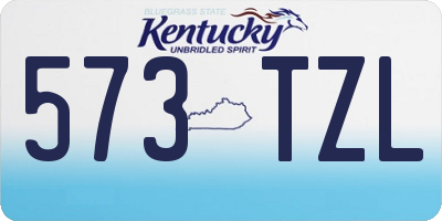 KY license plate 573TZL