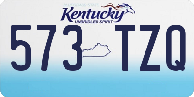 KY license plate 573TZQ