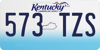 KY license plate 573TZS