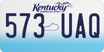 KY license plate 573UAQ