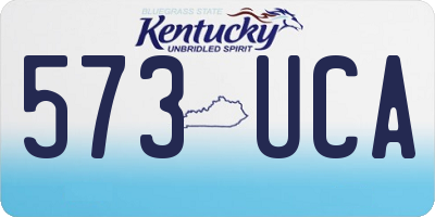 KY license plate 573UCA