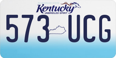 KY license plate 573UCG