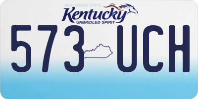 KY license plate 573UCH