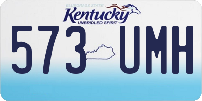 KY license plate 573UMH