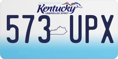 KY license plate 573UPX