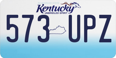 KY license plate 573UPZ