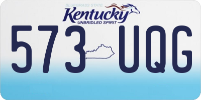 KY license plate 573UQG