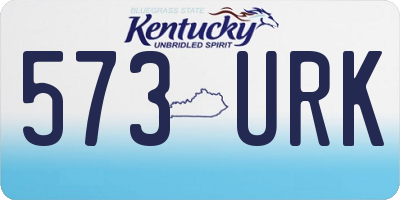 KY license plate 573URK