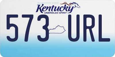 KY license plate 573URL