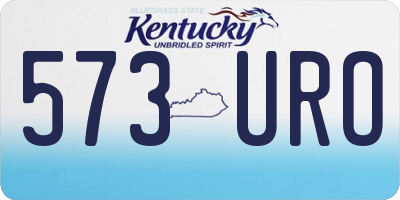 KY license plate 573URO