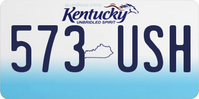 KY license plate 573USH