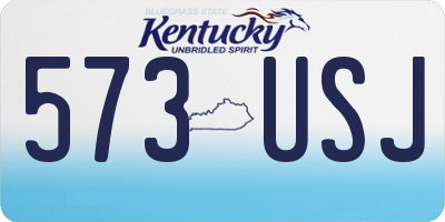 KY license plate 573USJ