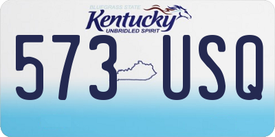 KY license plate 573USQ