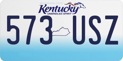 KY license plate 573USZ