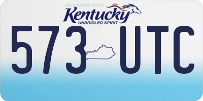KY license plate 573UTC