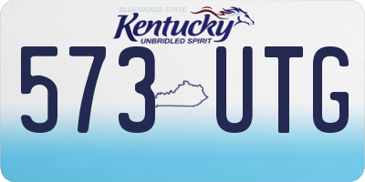KY license plate 573UTG