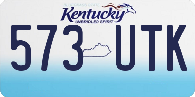 KY license plate 573UTK