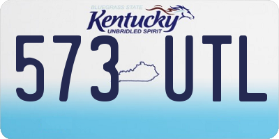 KY license plate 573UTL