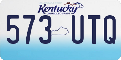 KY license plate 573UTQ