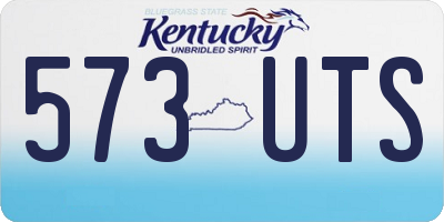 KY license plate 573UTS