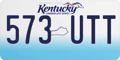 KY license plate 573UTT