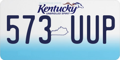 KY license plate 573UUP