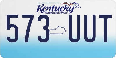 KY license plate 573UUT