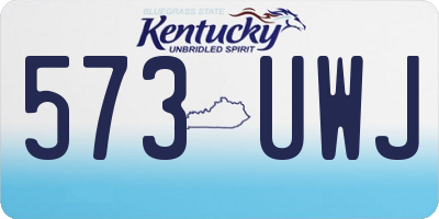 KY license plate 573UWJ
