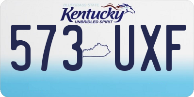KY license plate 573UXF