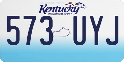 KY license plate 573UYJ