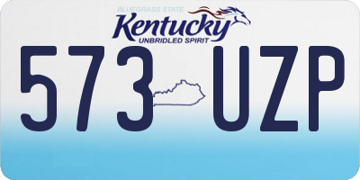 KY license plate 573UZP