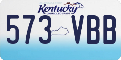 KY license plate 573VBB