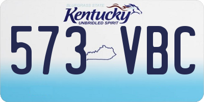 KY license plate 573VBC