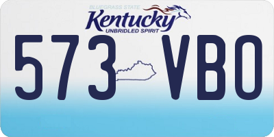 KY license plate 573VBO
