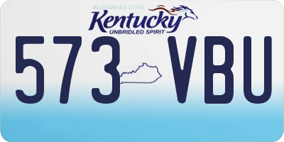 KY license plate 573VBU