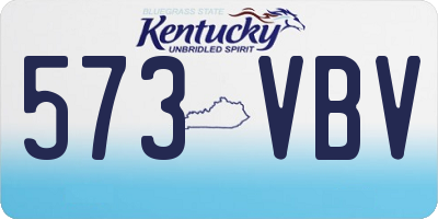 KY license plate 573VBV