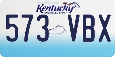 KY license plate 573VBX