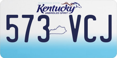 KY license plate 573VCJ