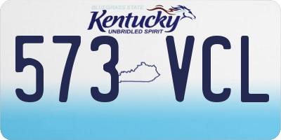 KY license plate 573VCL