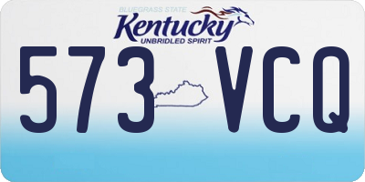 KY license plate 573VCQ