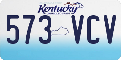 KY license plate 573VCV