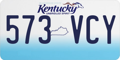 KY license plate 573VCY
