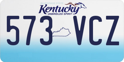 KY license plate 573VCZ