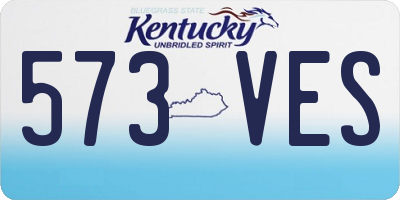 KY license plate 573VES
