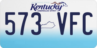 KY license plate 573VFC