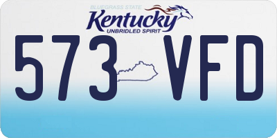 KY license plate 573VFD
